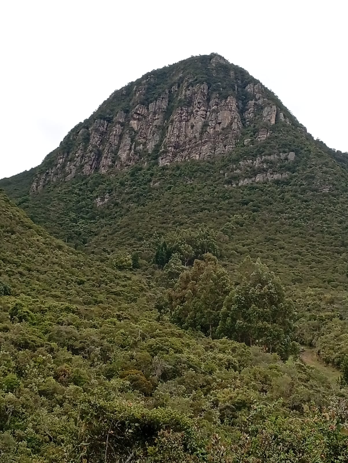 Peña montañas del Valle de Tenjo